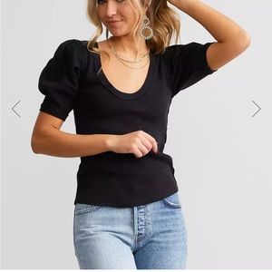 NWT Black Free People Papaya T-shirt